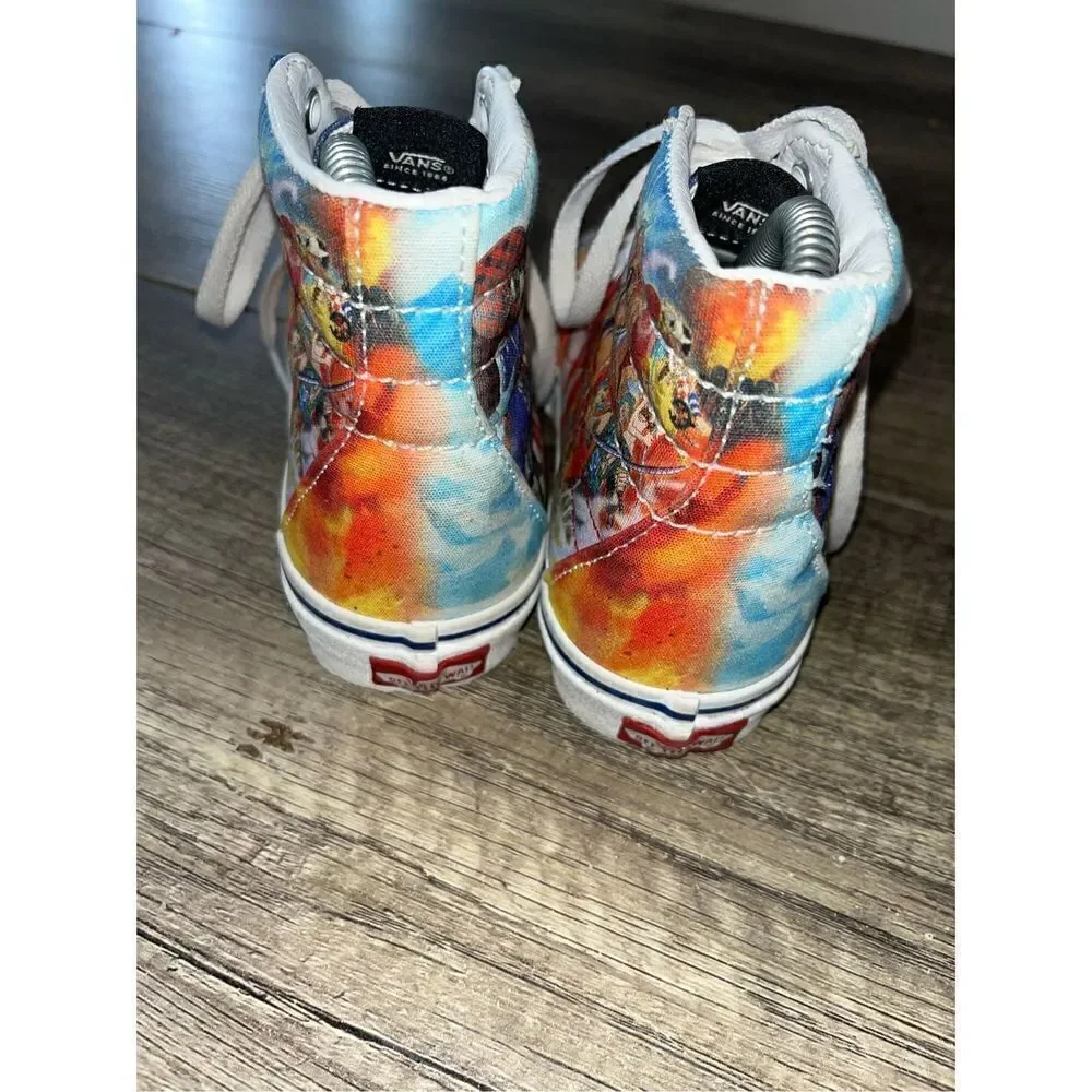 Vans x One Piece Sk8-Hi Punk Hazard Skate Shoe Multicolour Size Womens 5